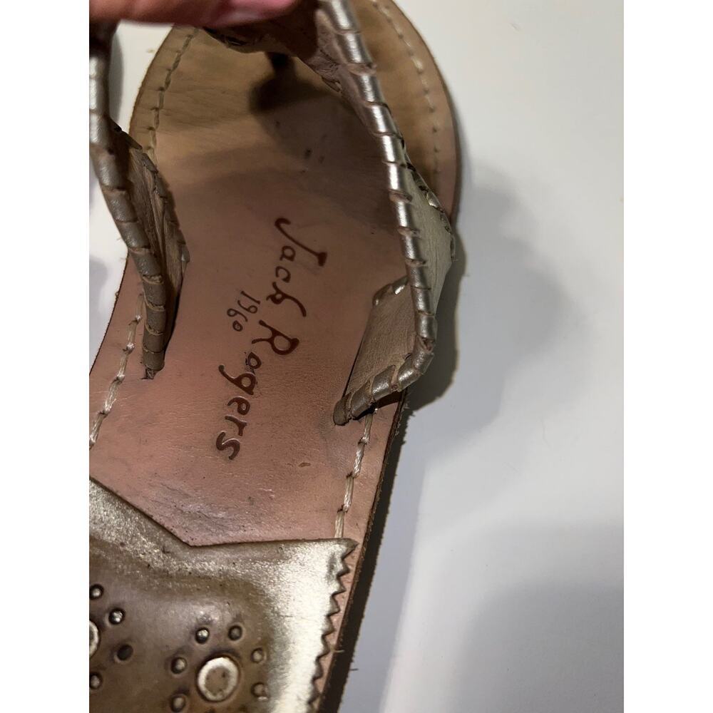 Jack Rogers iconic sandal in platinum size 7 - Picture 3 of 8